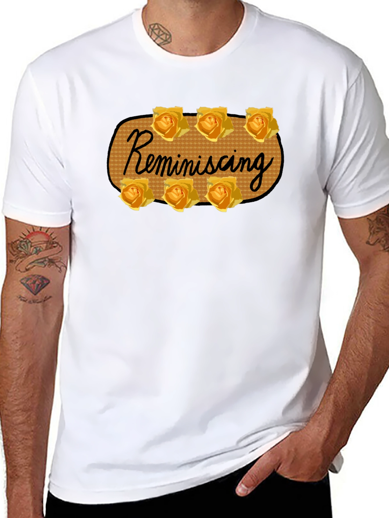 Reminiscing Rose T-Shirt - Stylish Floral Design