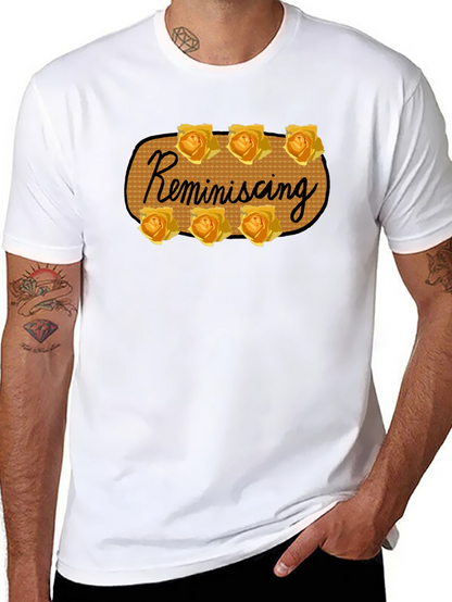 Reminiscing Rose T-Shirt - Stylish Floral Design