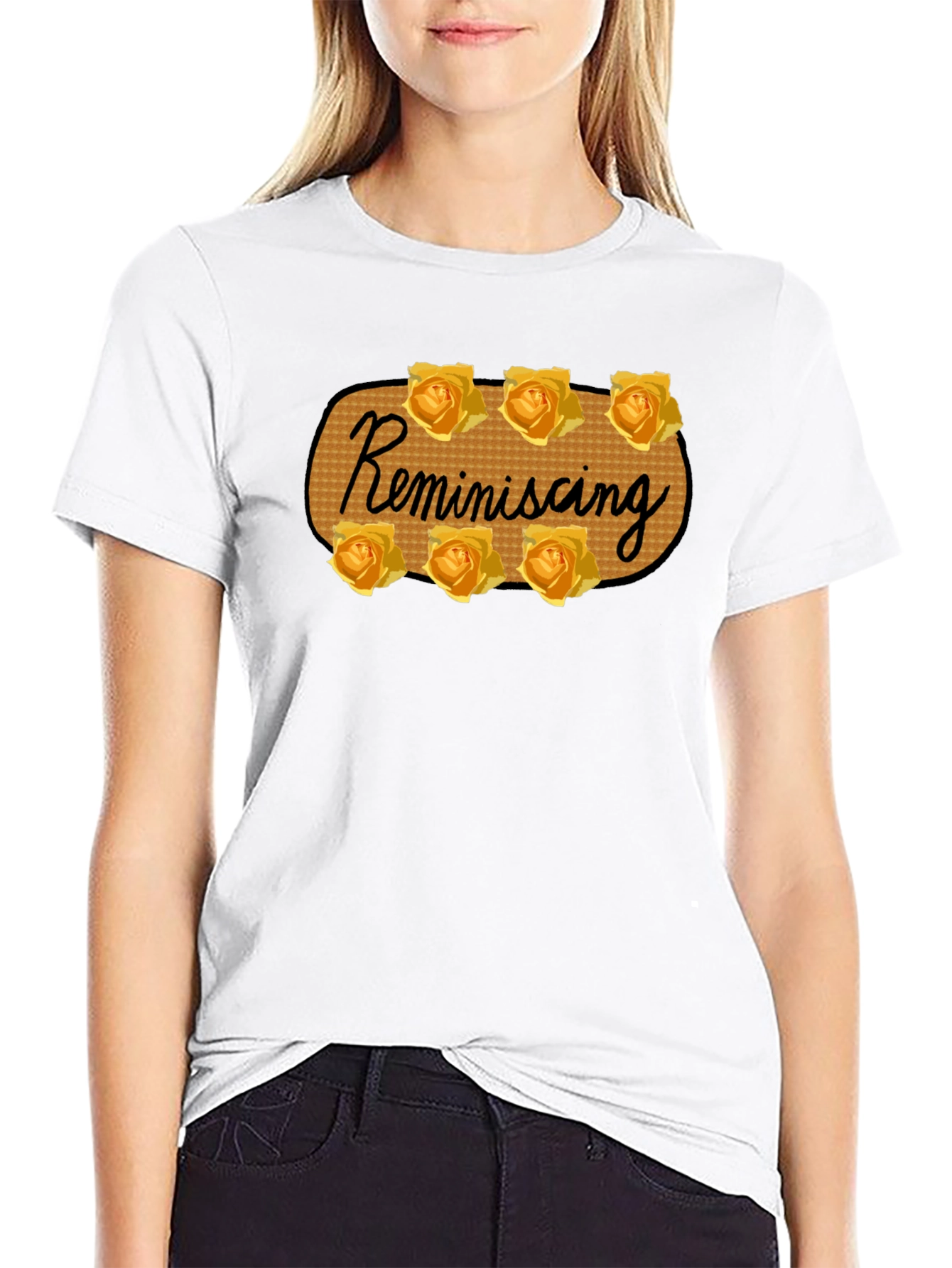 Reminiscing Rose T-Shirt - Stylish Floral Design
