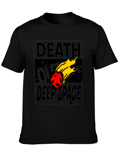 Death Over Deep Space Graphic Tee - Black Cotton
