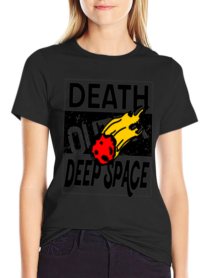 Death Over Deep Space Graphic Tee - Black Cotton
