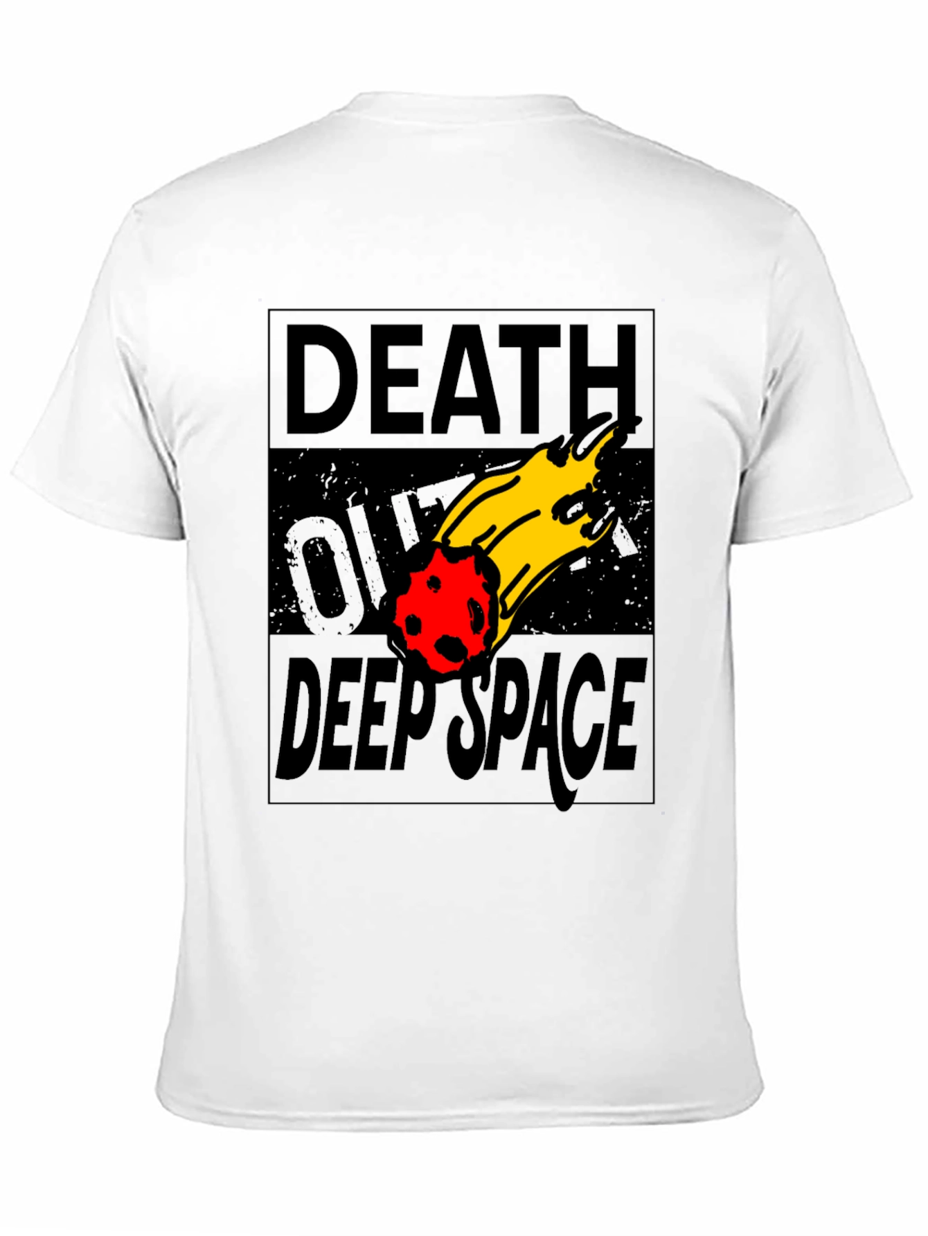 Death Over Deep Space Graphic Tee - Black Cotton