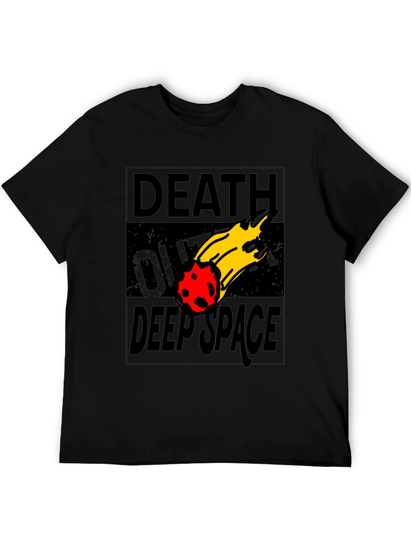Death Over Deep Space Graphic Tee - Black Cotton