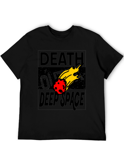 Death Over Deep Space Graphic Tee - Black Cotton