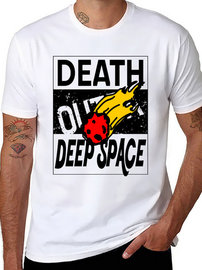 Death Over Deep Space Graphic Tee - Black Cotton