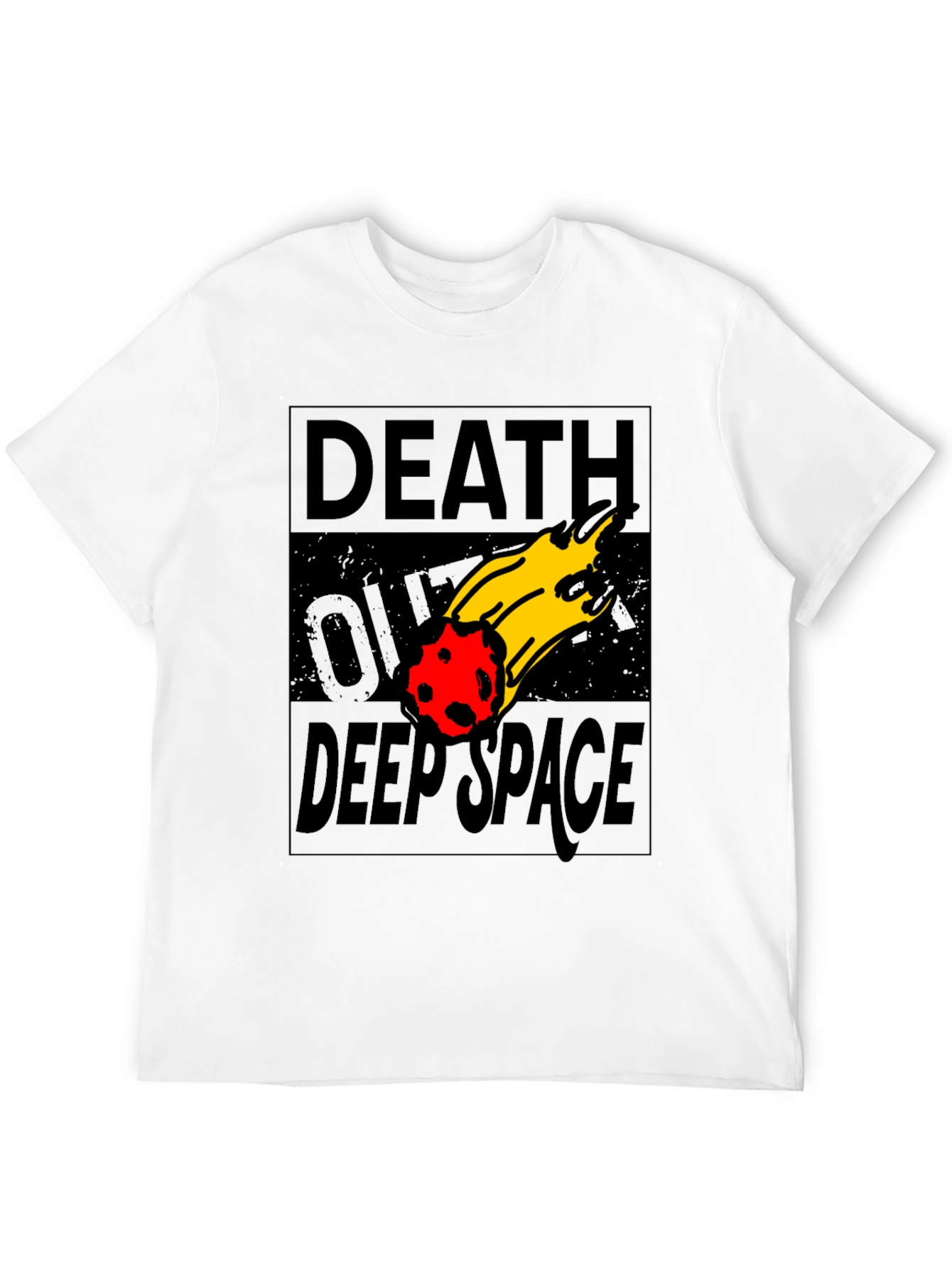 Death Over Deep Space Graphic Tee - Black Cotton