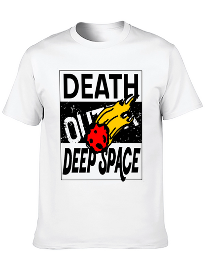 Death Over Deep Space Graphic Tee - Black Cotton