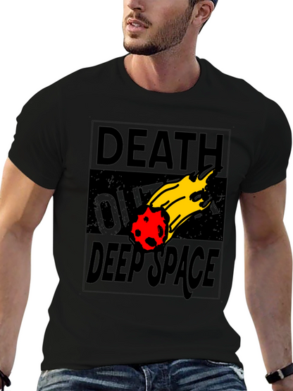 Death Over Deep Space Graphic Tee - Black Cotton