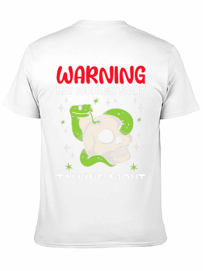 Warning Snake Skull Graphic Tee