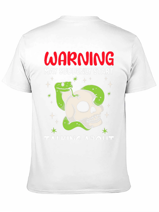 Warning Snake Skull Graphic Tee