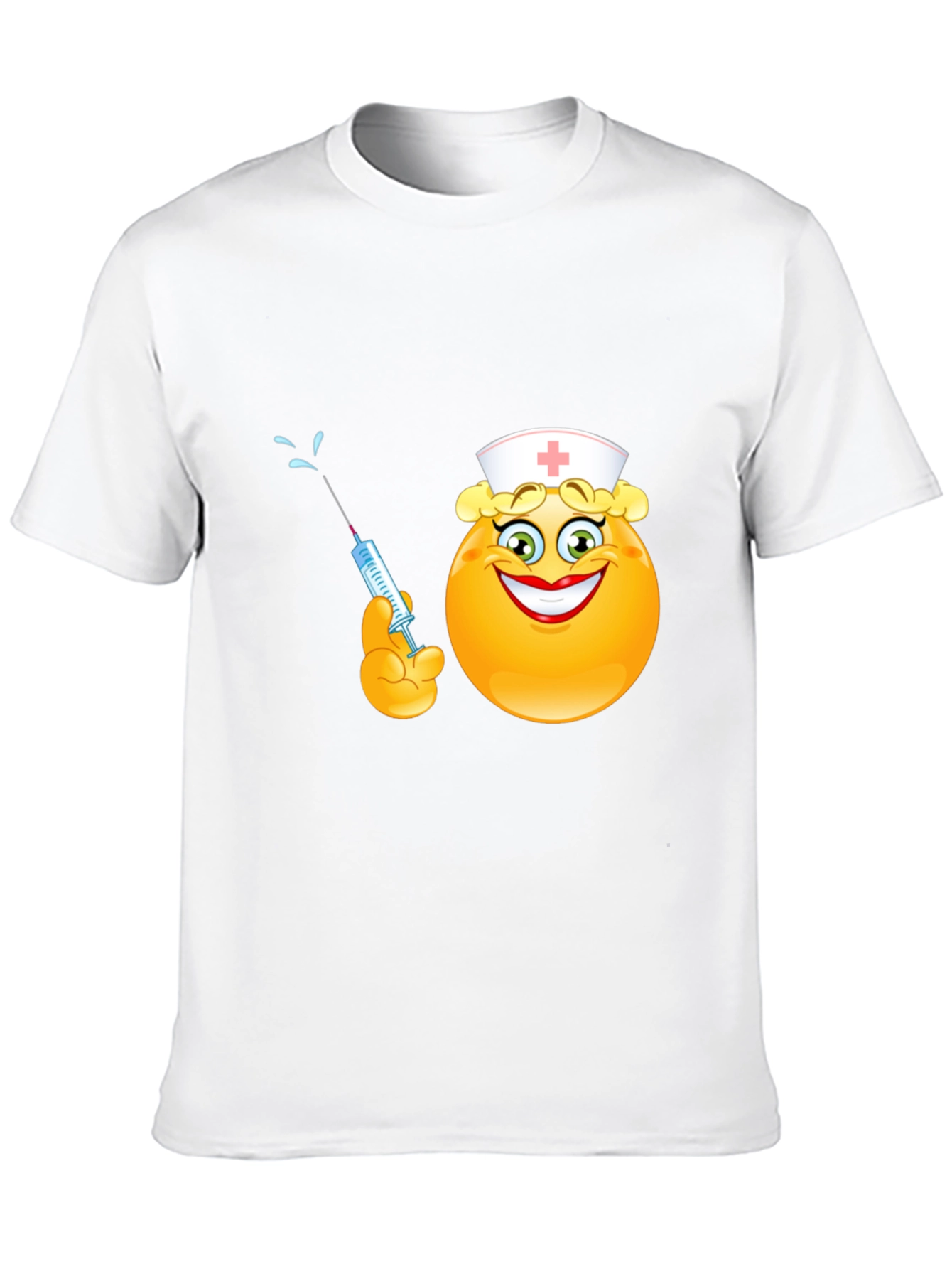 Nurse Emoji Graphic Black T-Shirt