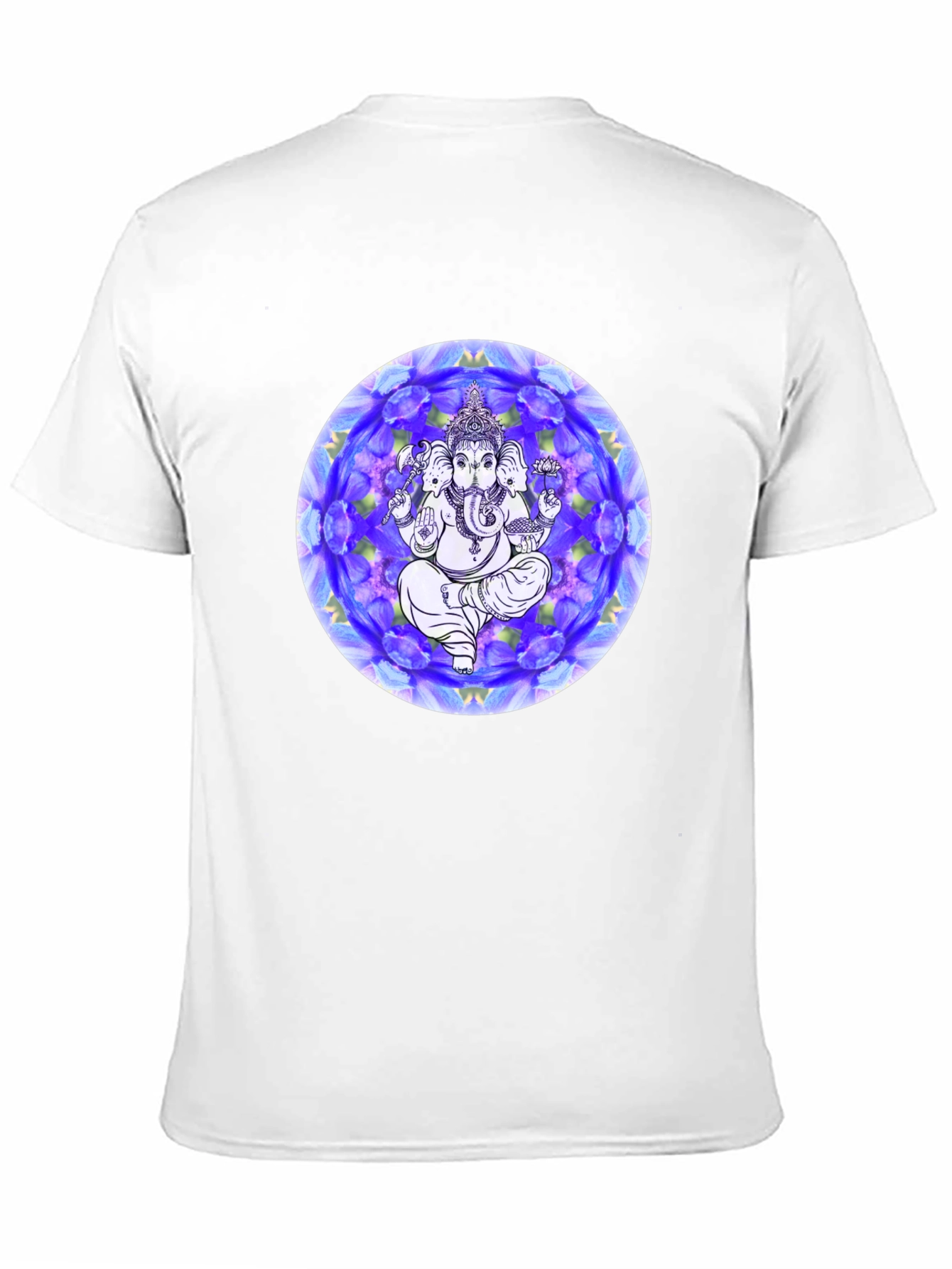 Ganesh Mandala Graphic Tee - Black Cotton T-Shirt