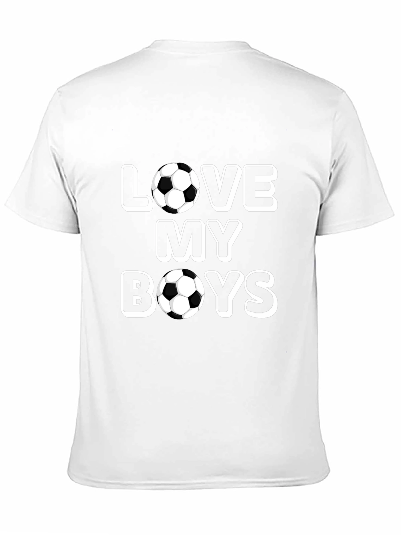 Love My Boys Soccer Ball T-Shirt