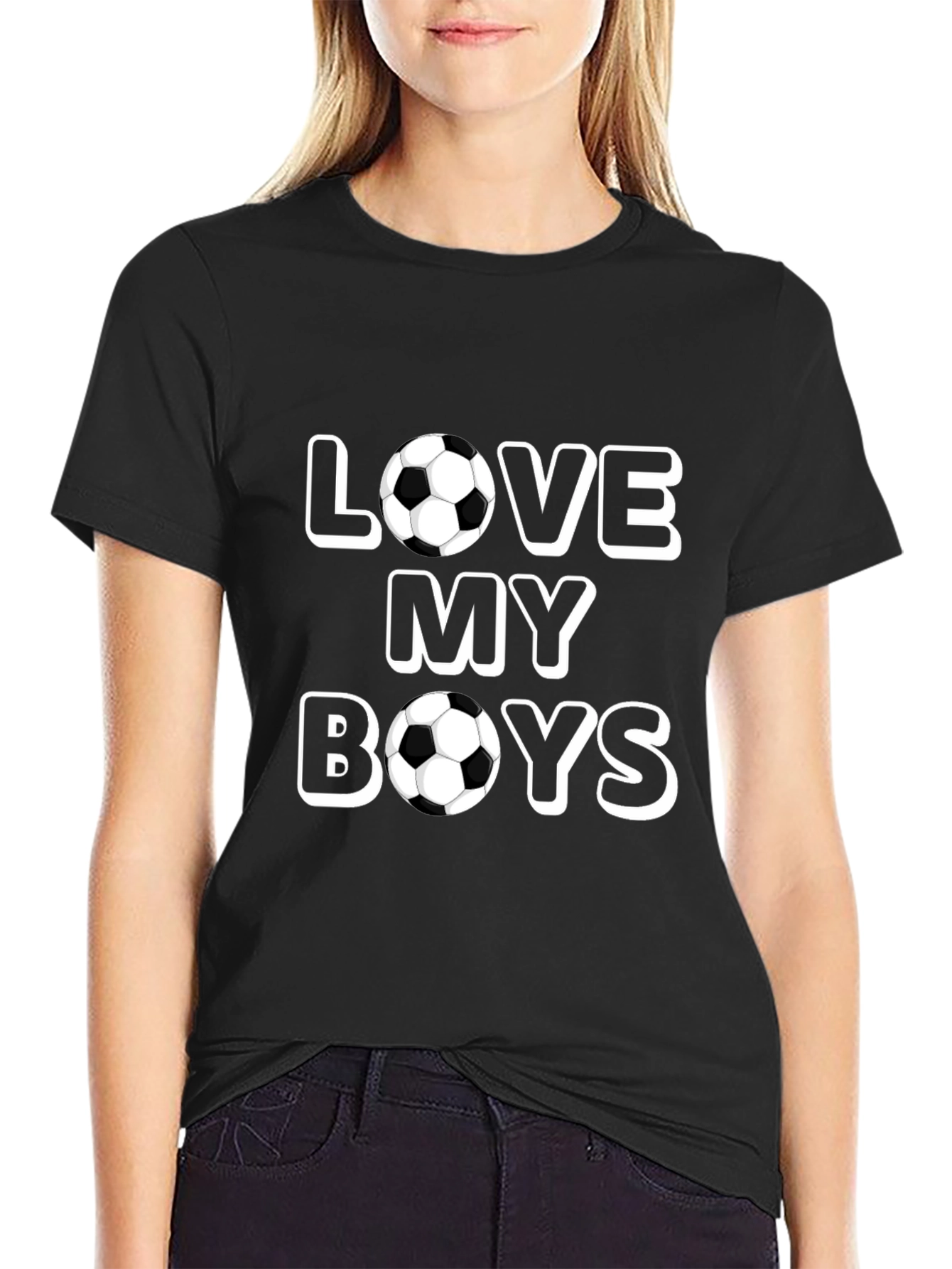 Love My Boys Soccer Ball T-Shirt