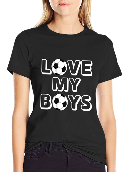 Love My Boys Soccer Ball T-Shirt