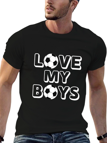 Love My Boys Soccer Ball T-Shirt