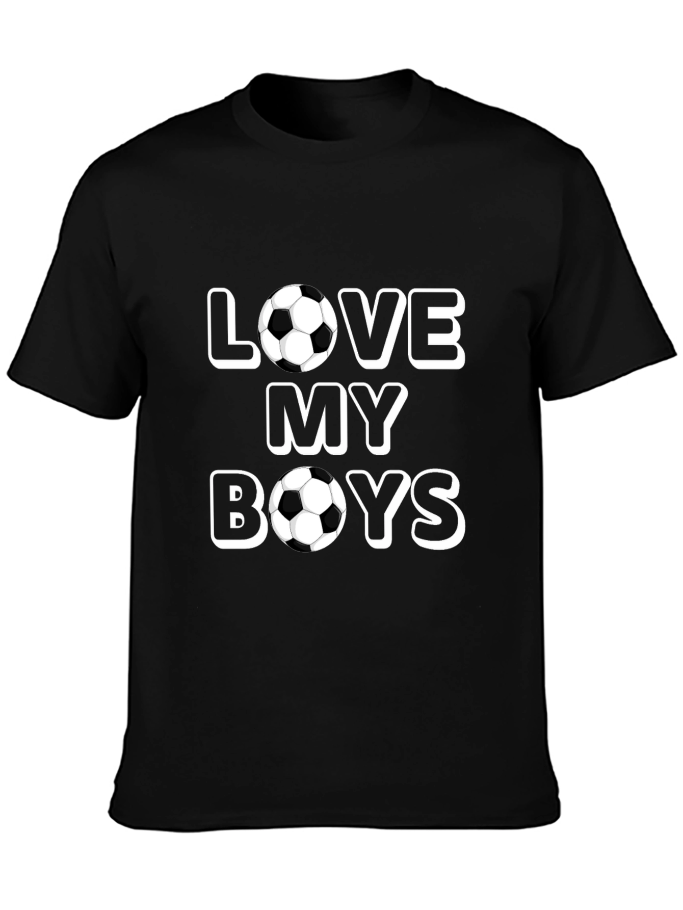 Love My Boys Soccer Ball T-Shirt