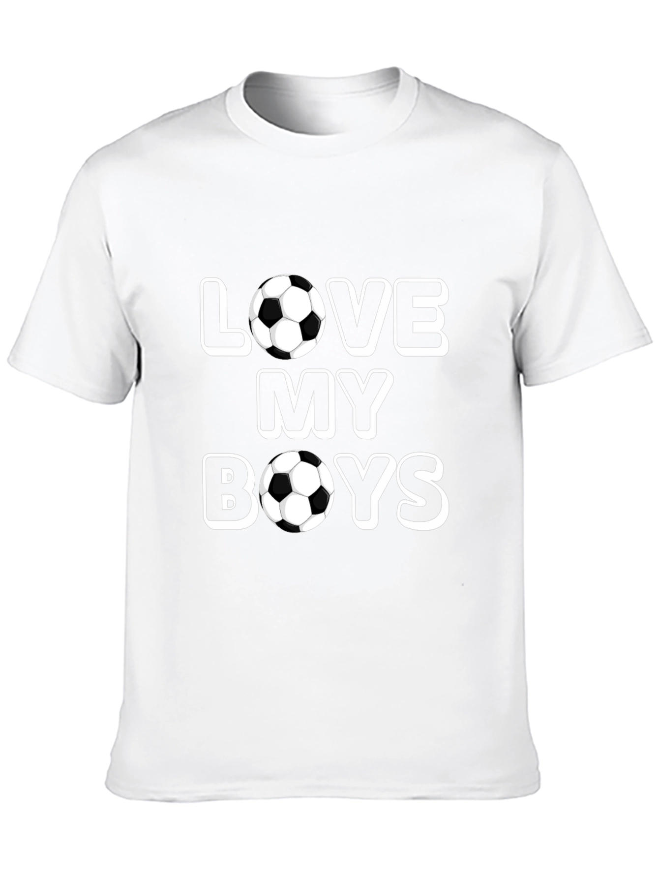 Love My Boys Soccer Ball T-Shirt