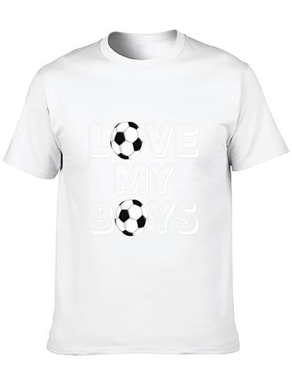 Love My Boys Soccer Ball T-Shirt
