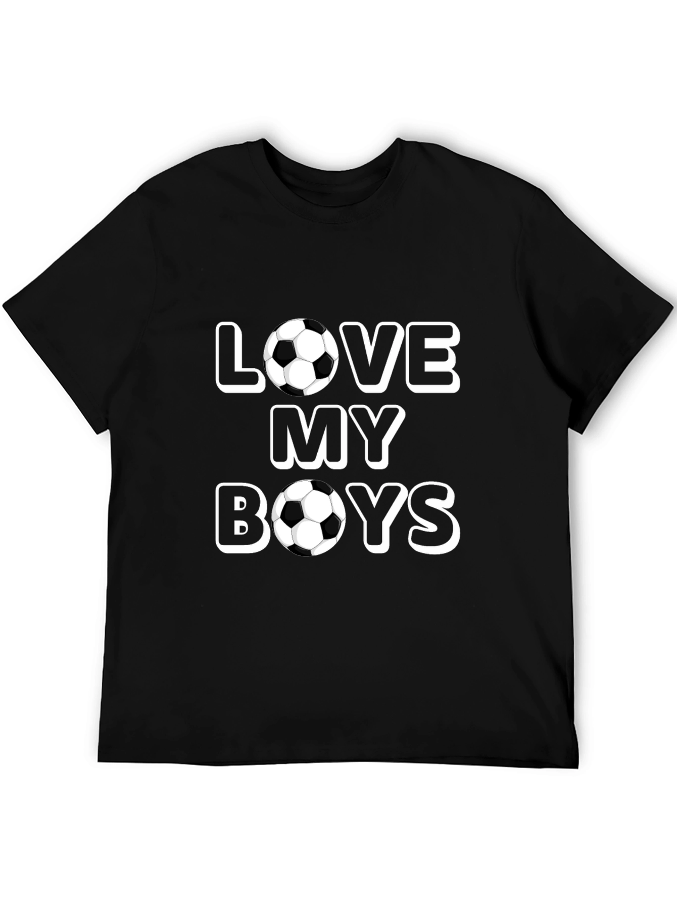 Love My Boys Soccer Ball T-Shirt