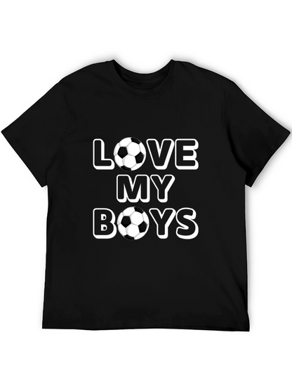Love My Boys Soccer Ball T-Shirt