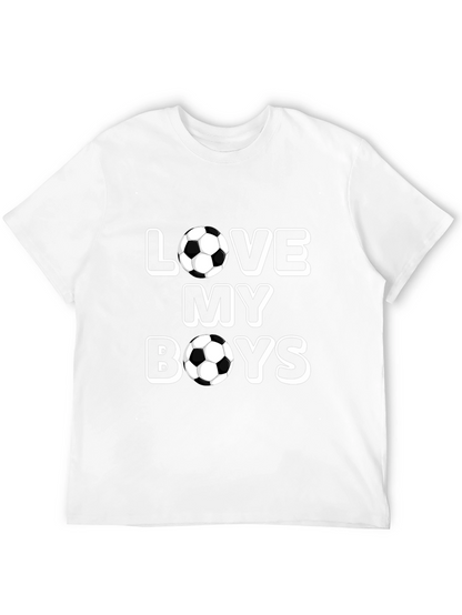 Love My Boys Soccer Ball T-Shirt