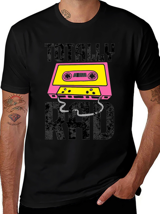 Totally Rad Cassette Tape Graphic T-Shirt