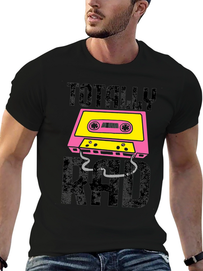 Totally Rad Cassette Tape Graphic T-Shirt