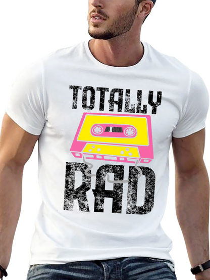 Totally Rad Cassette Tape Graphic T-Shirt
