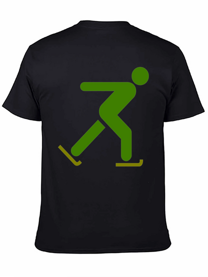 Skater Graphic Tee - Black Casual Shirt