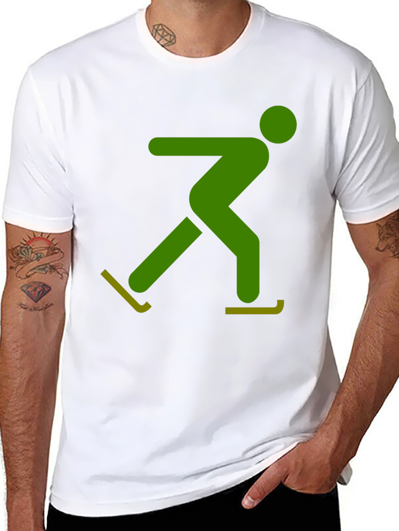 Skater Graphic Tee - Black Casual Shirt