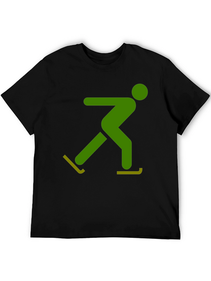 Skater Graphic Tee - Black Casual Shirt