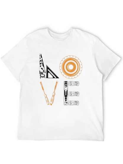 Woodworkers Love T-Shirt: Carpenter Saw & Screwdrivers