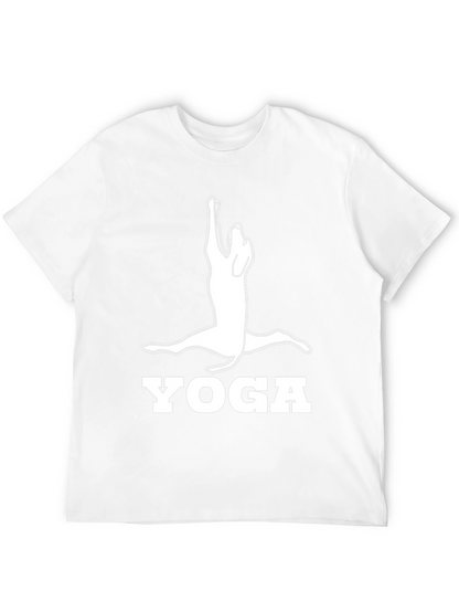Yoga Dog Graphic Tee - Black Cotton Shirt