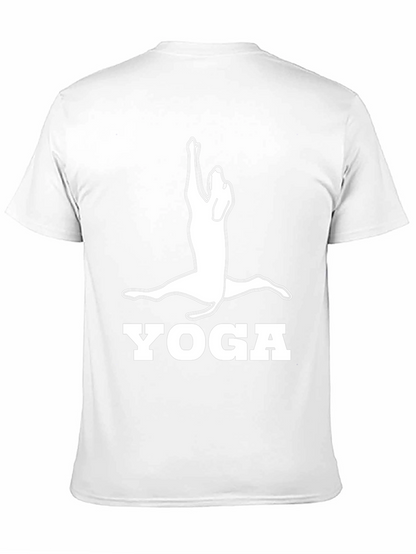 Yoga Dog Graphic Tee - Black Cotton Shirt