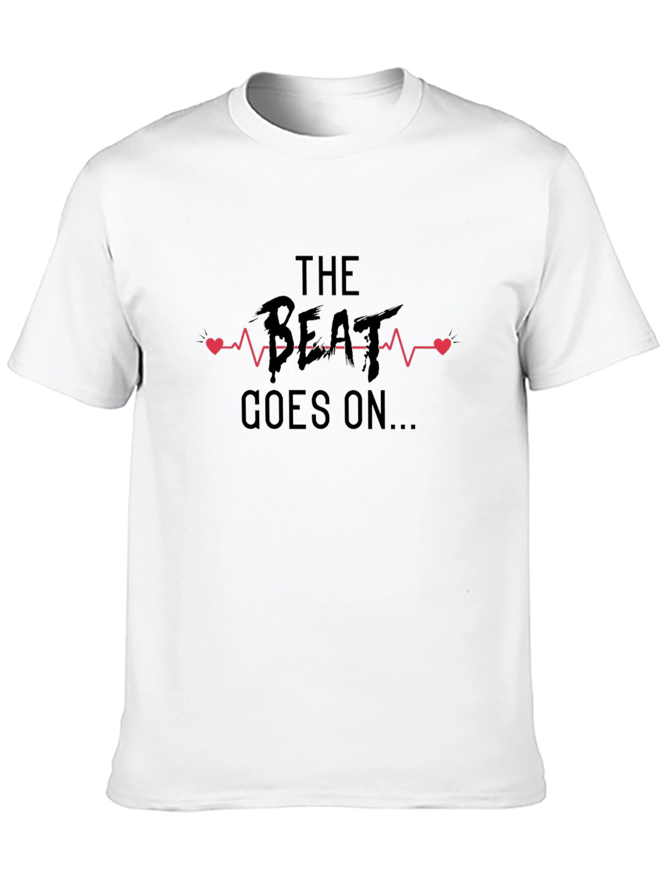 The Beat Goes On Graphic Tee - Black
