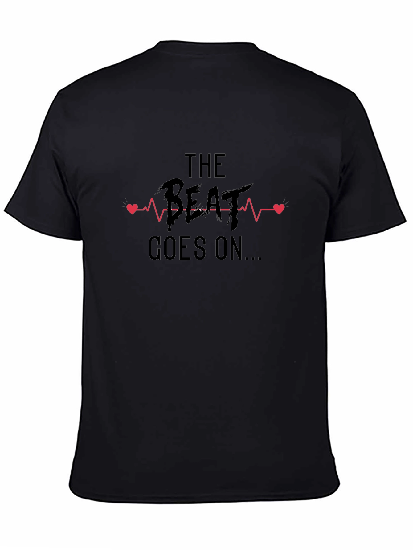 The Beat Goes On Graphic Tee - Black