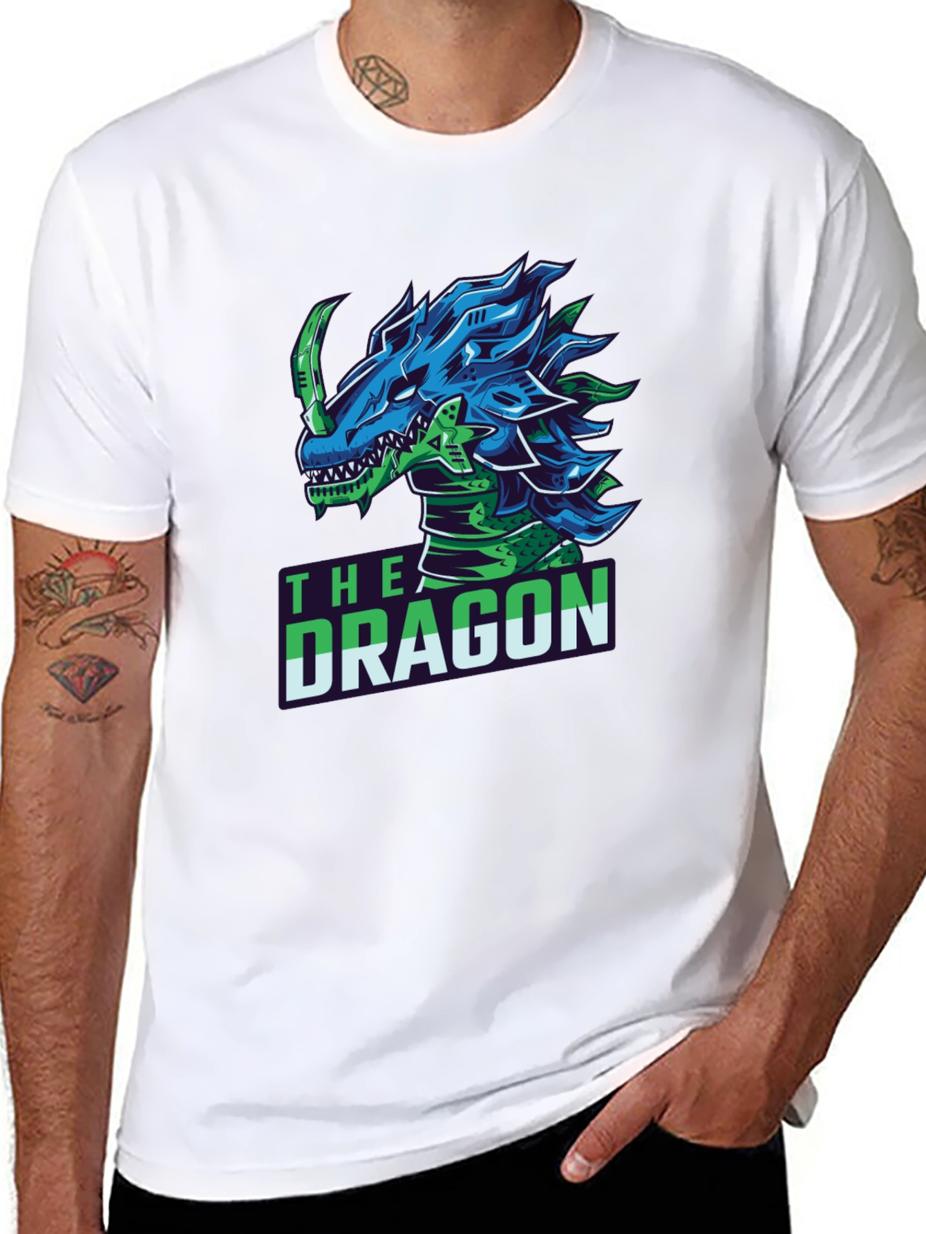 The Dragon T-Shirt: Cyberpunk Style Graphic Tee