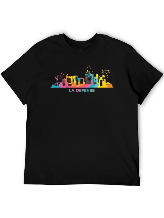 La Defense Skyline Graphic Tee - Modern Cityscape T-Shirt