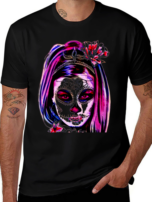 Sugar Skull Girl T-Shirt - Day of the Dead