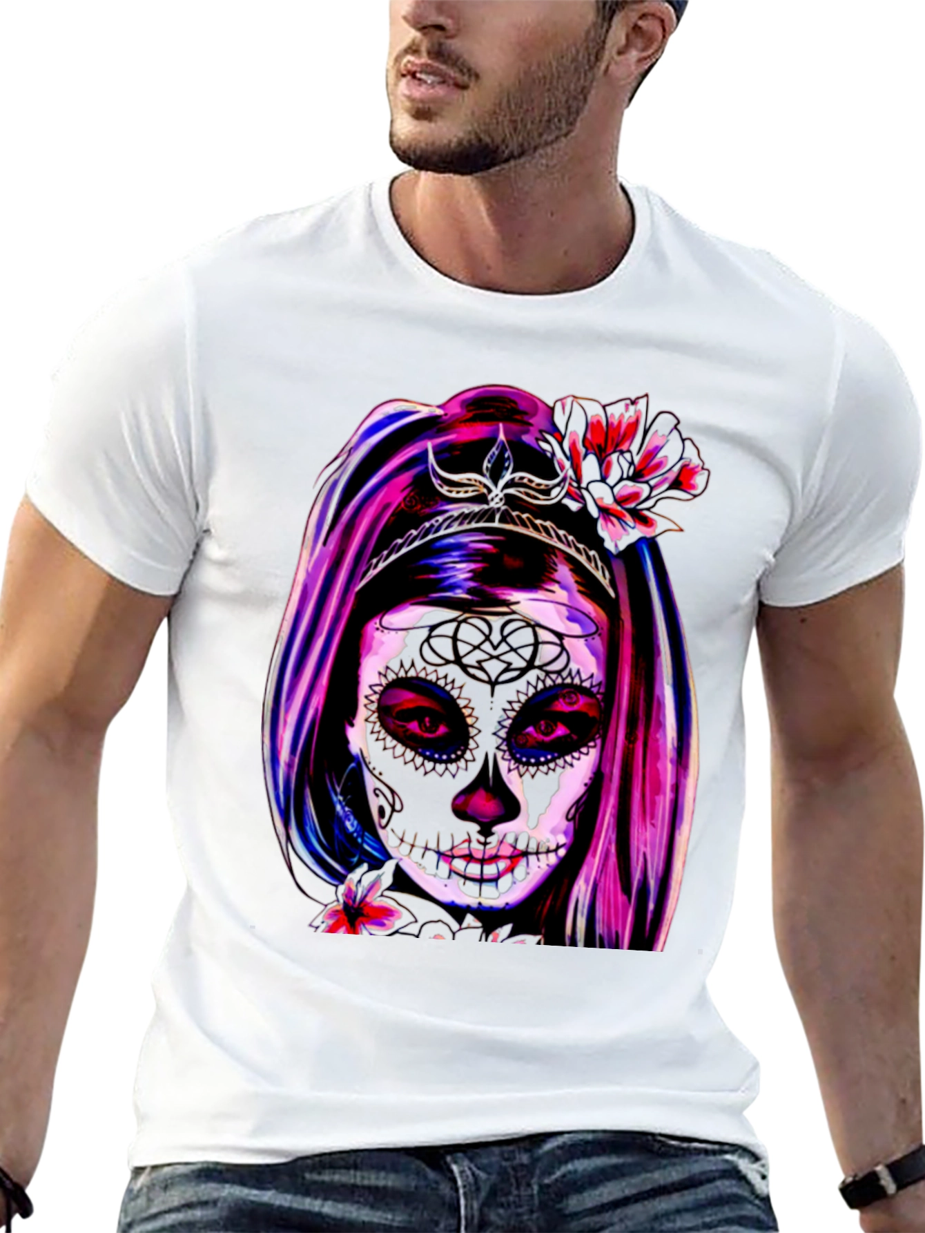 Sugar Skull Girl T-Shirt - Day of the Dead