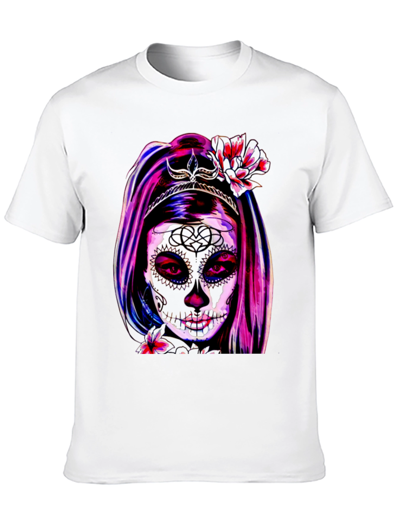 Sugar Skull Girl T-Shirt - Day of the Dead