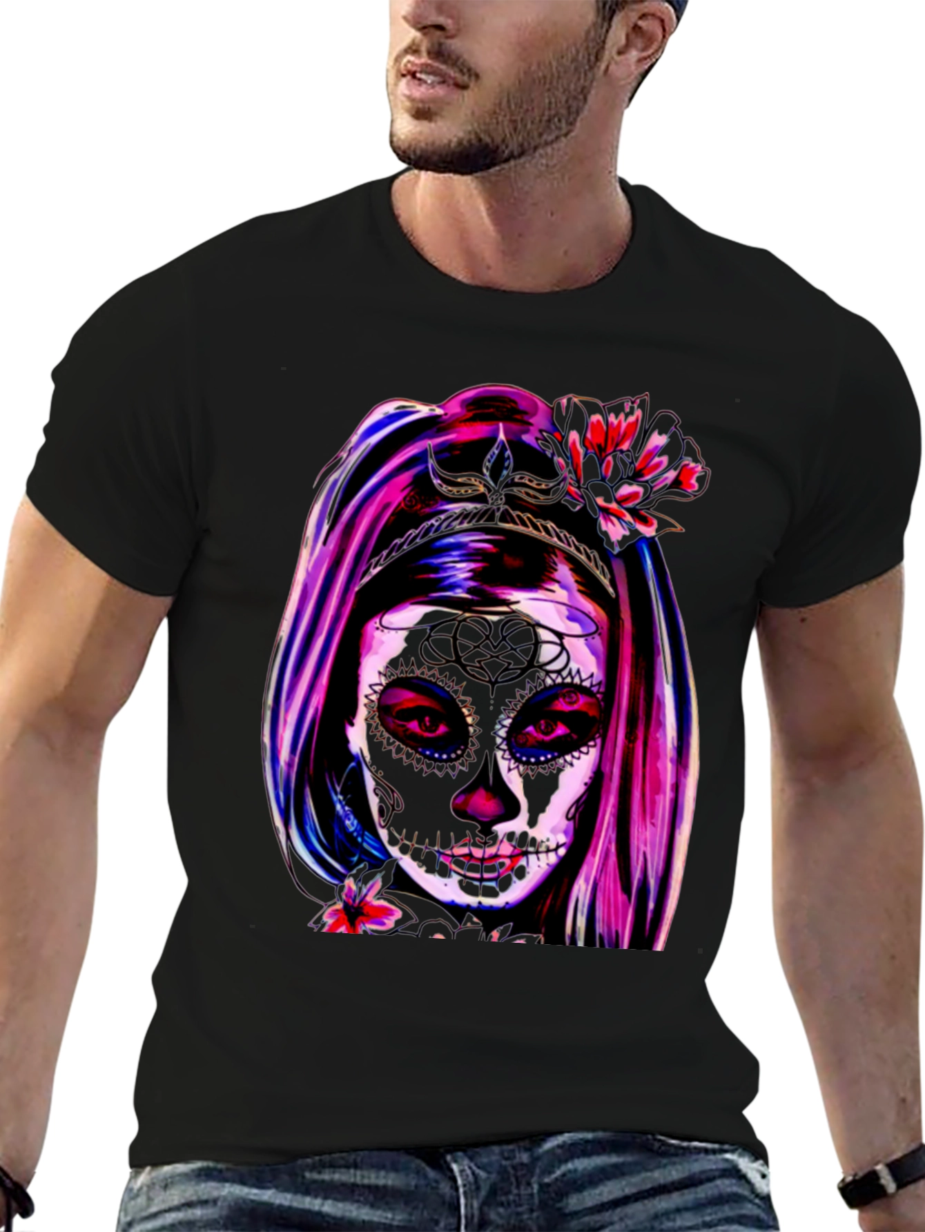 Sugar Skull Girl T-Shirt - Day of the Dead