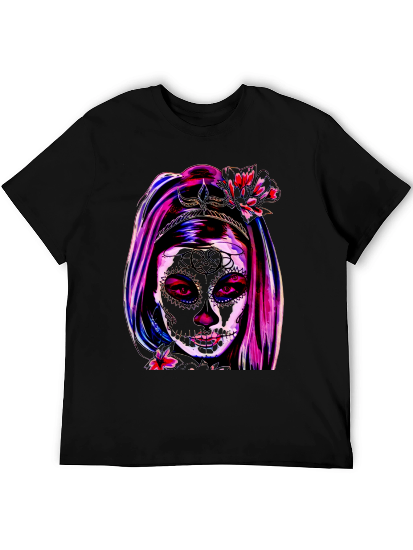 Sugar Skull Girl T-Shirt - Day of the Dead