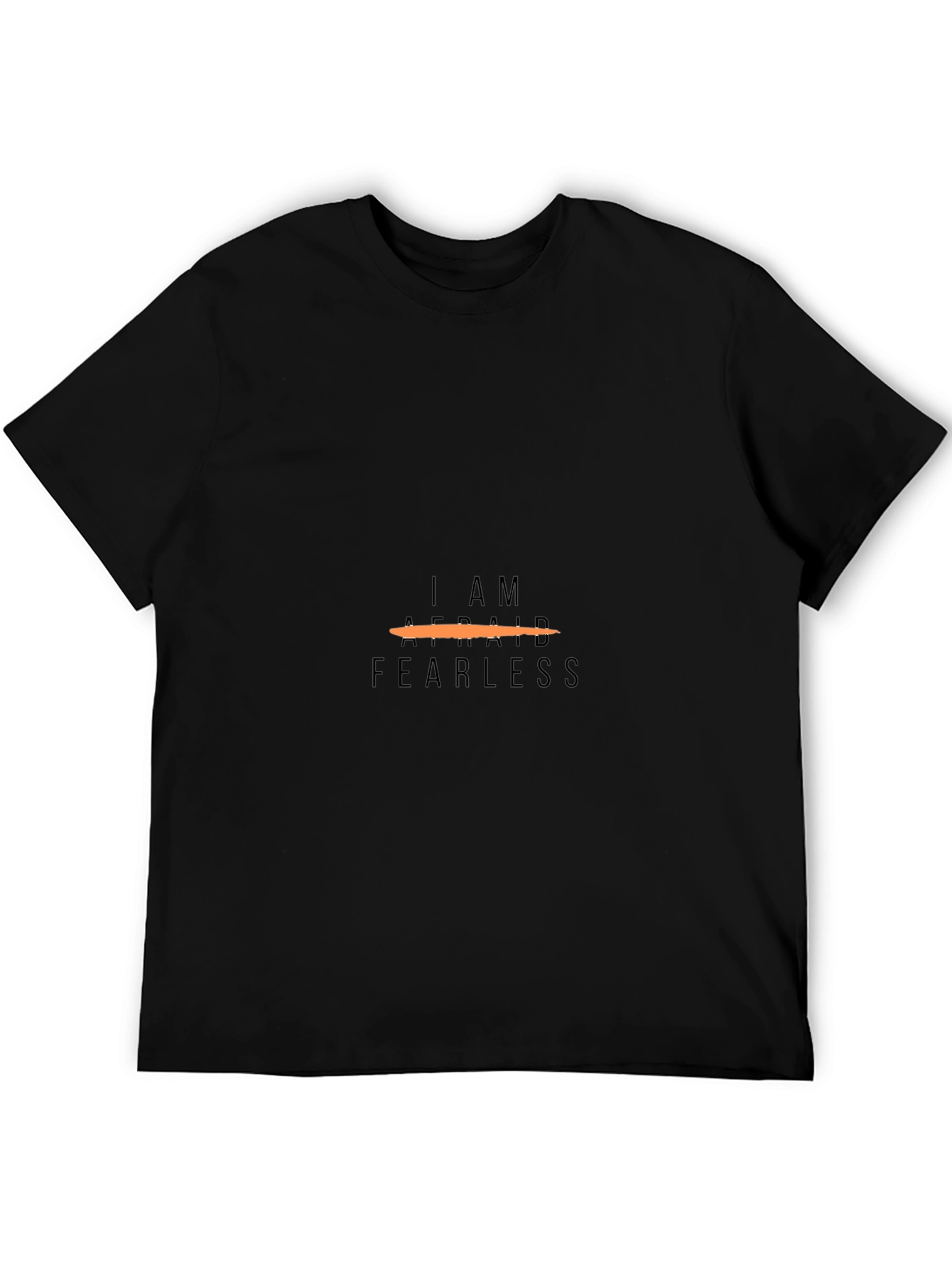 I AM Fearless Black Tee - Motivational T-Shirt
