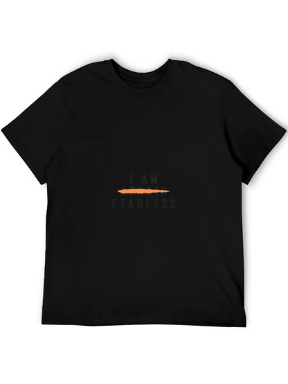 I AM Fearless Black Tee - Motivational T-Shirt