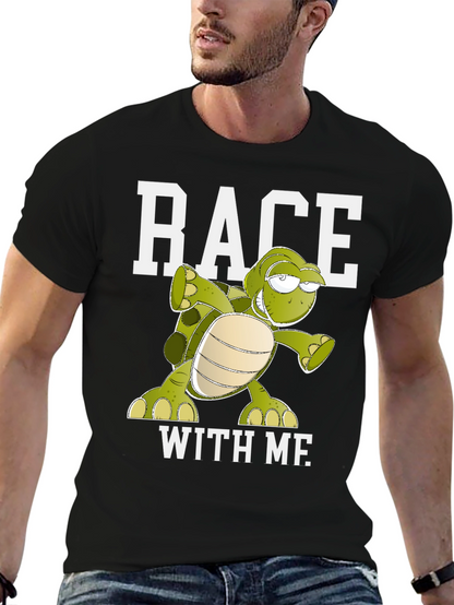 Race With Me Turtle Graphic Tee