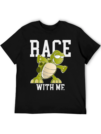 Race With Me Turtle Graphic Tee
