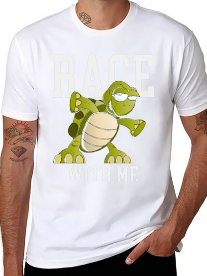 Race With Me Turtle Graphic Tee
