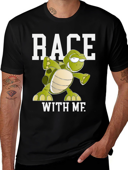 Race With Me Turtle Graphic Tee